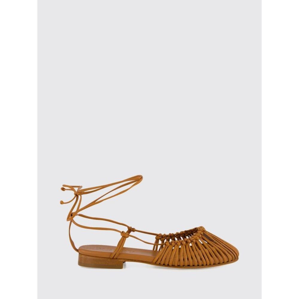 Hereu Women Hereu Mantera Lambskin Sandals With Ankle-Tie Straps